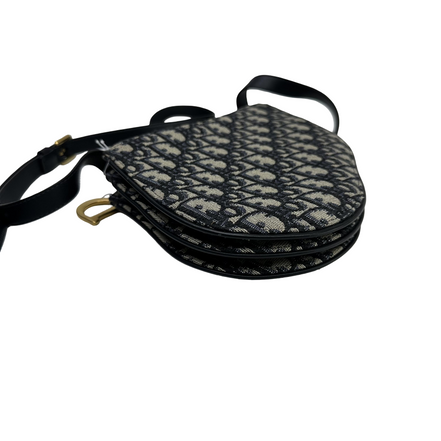 Christian Dior Saddle Triple Zip Pouch