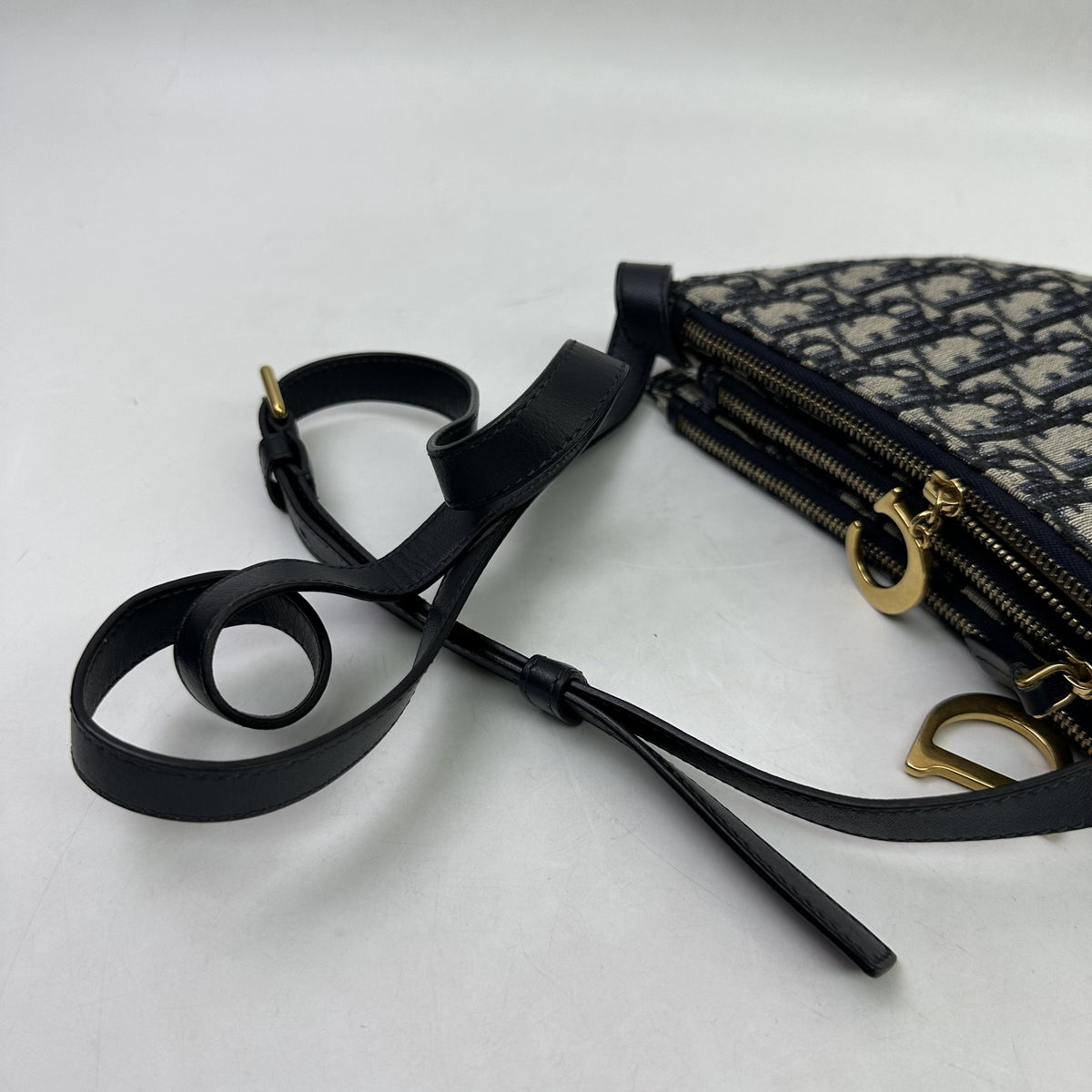 Christian Dior Saddle Triple Zip Pouch