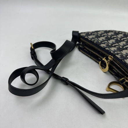 Christian Dior Saddle Triple Zip Pouch