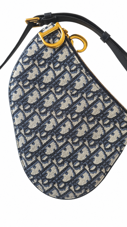 Christian Dior Saddle Triple Zip Pouch